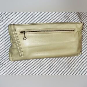 Deerskin Leather Clutch Vintage Wristlet Bag
